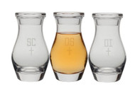 Crystal Chrismal Set - 48 ounce capacity each, Height: 11 3/4"