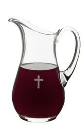 Glass Flagon - 50 Ounce capacity, Height: 10 1/4"