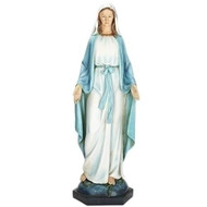 Our Lady of Grace Statue. Resin/Stone Mix. 40"H x 14.25"W x 12"D