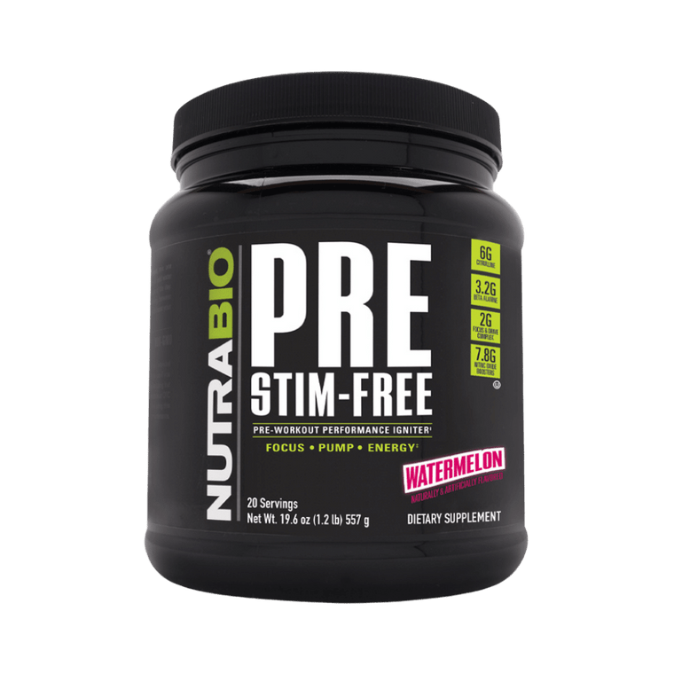 NutraBio PRE Stim-Free