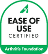 Ease of Use Certified by the Arthritis Foundation