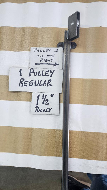 FLOOR TRACK W/ 1 PULLEY 7/8 X 48