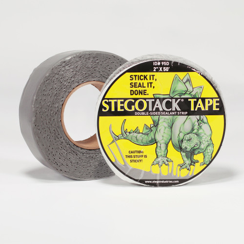 StegoTack® Tape - Seal & Bond | Double-Sided Adhesive Strip | 2" x 50' StegoTack® Tape - Seal & Bond | Double-Sided Adhesive Strip | 2" x 50'