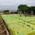 Wide view of StegoHome Wrap 10‑Mil vapor retarder covering a post‑tension slab