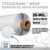 close up of scrim detail on reinforced wrap, 20-mil, 12 x 100 ft, white color