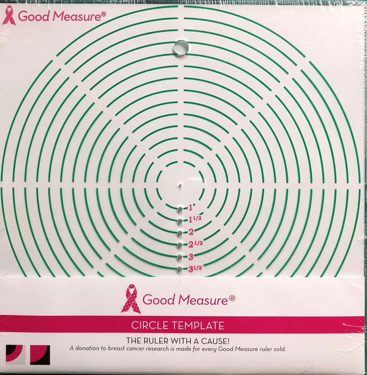 Good Measure Circle Template Ruler Kaye England Publications