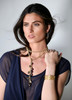 Cluster Pearl Gold Lariat Necklace
