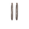 Large Spinel CZ Hoop Earrings