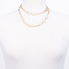 Faceted Aqua Marine Stone Necklace
