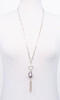 Baroque Pearl Sterling Tassel Necklace