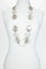 Eel and Cream Mother of Pearl Belt Necklace