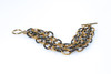 Gold and Gunmetal Link Bracelet