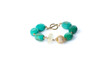 Turquoise Bracelet with Cubic Zirconia Accent