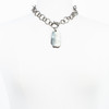 Rose Cut Diamond Horn Gunmetal Choker