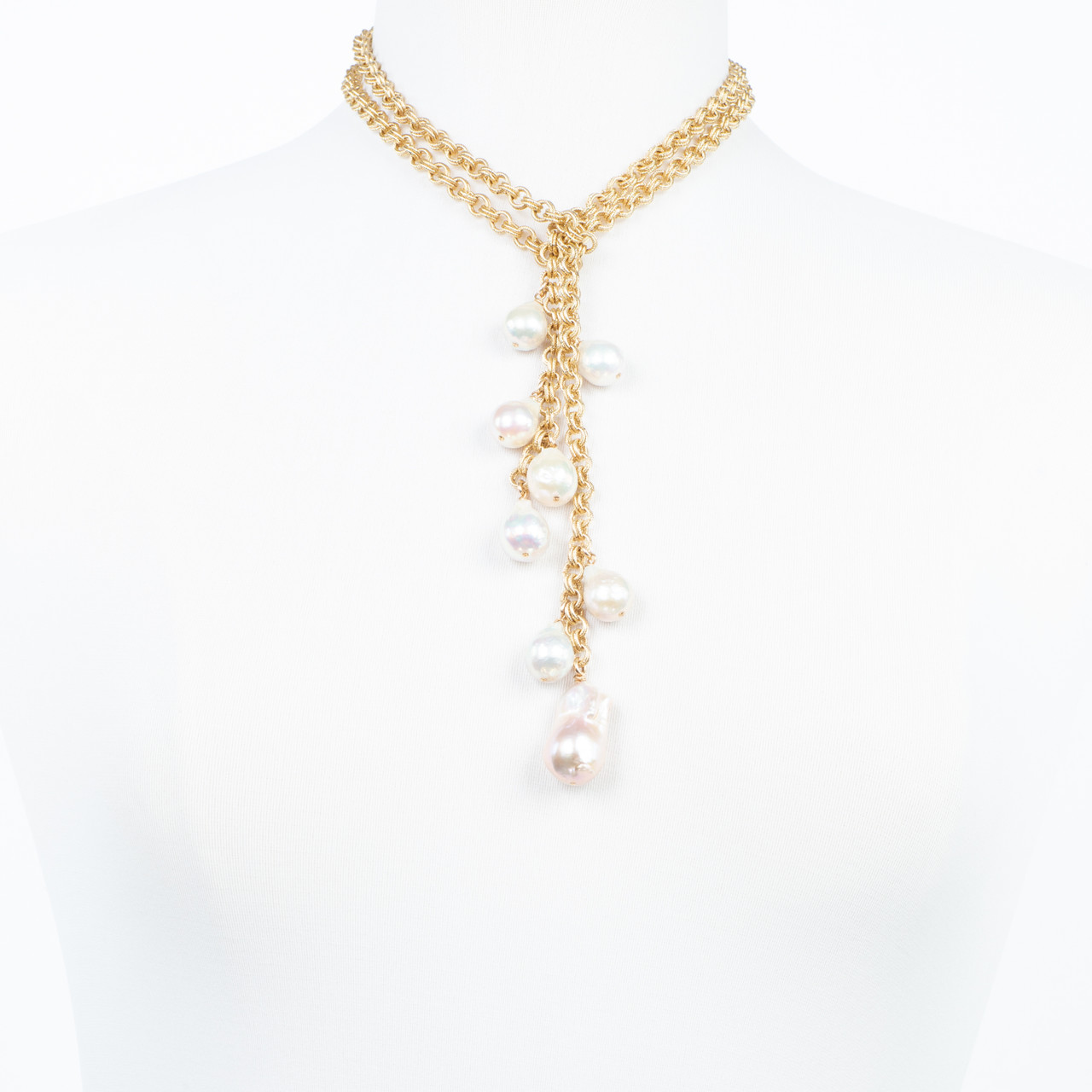 Delicate Pearl Cluster Necklace – HUR JEWELRY