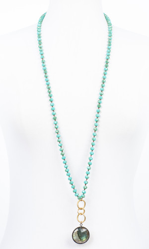 Turquoise and Labradorite Necklace