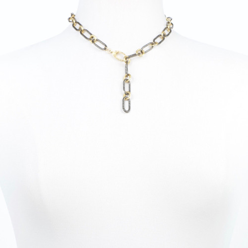 Y Multi Metal Necklace