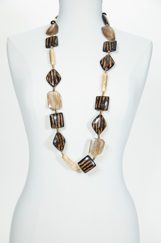 Bambo Sunstone Quartz Belt Necklace