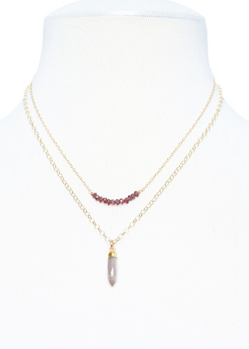 Petite Garnet Necklace