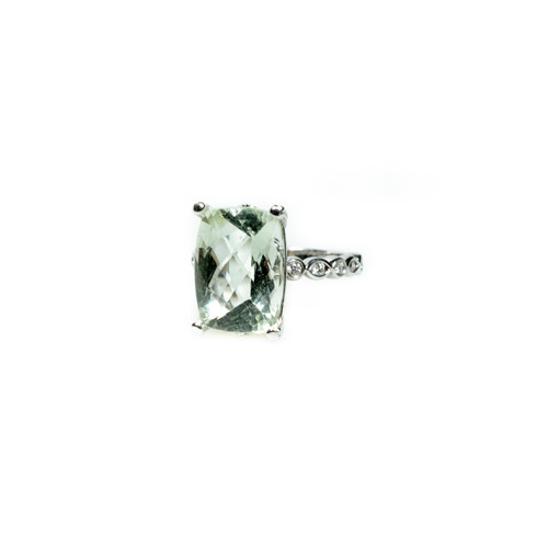 Green Amethyst Ring