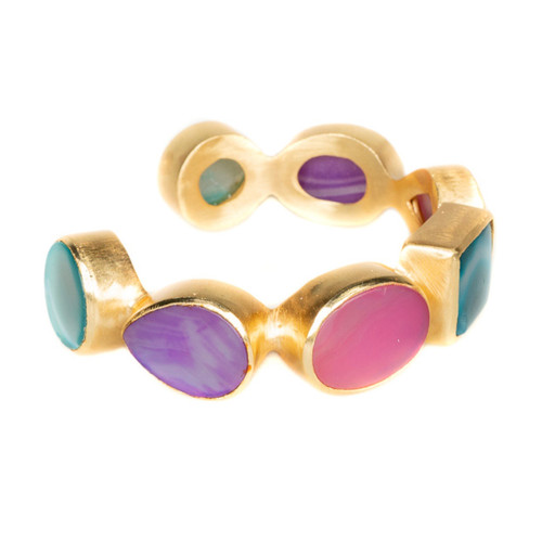 Teal Jasper Bright Cuff