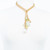 Phrenite Quartz Cluster Lariat Necklace