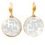 Mother of Pearl Round Earring
