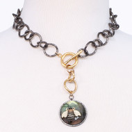 Bee Lovers Labradorite Necklace