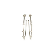 Sterling CZ Small Hoop Earring