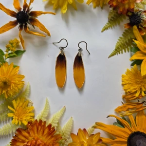 Black-Eyed Susan Earrings- Simple Brass
