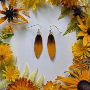 Black-Eyed Susan Earrings- Simple Sterling Silver