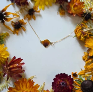 Coreopsis Flower Petal Choker Necklace- 14K GF