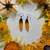 Black-Eyed Susan Earrings- Simple Brass