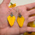 Daffodil Petal Earrings- Flower Charm and Sterling Silver 