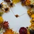 Coreopsis Flower Petal Choker Necklace- 14K GF