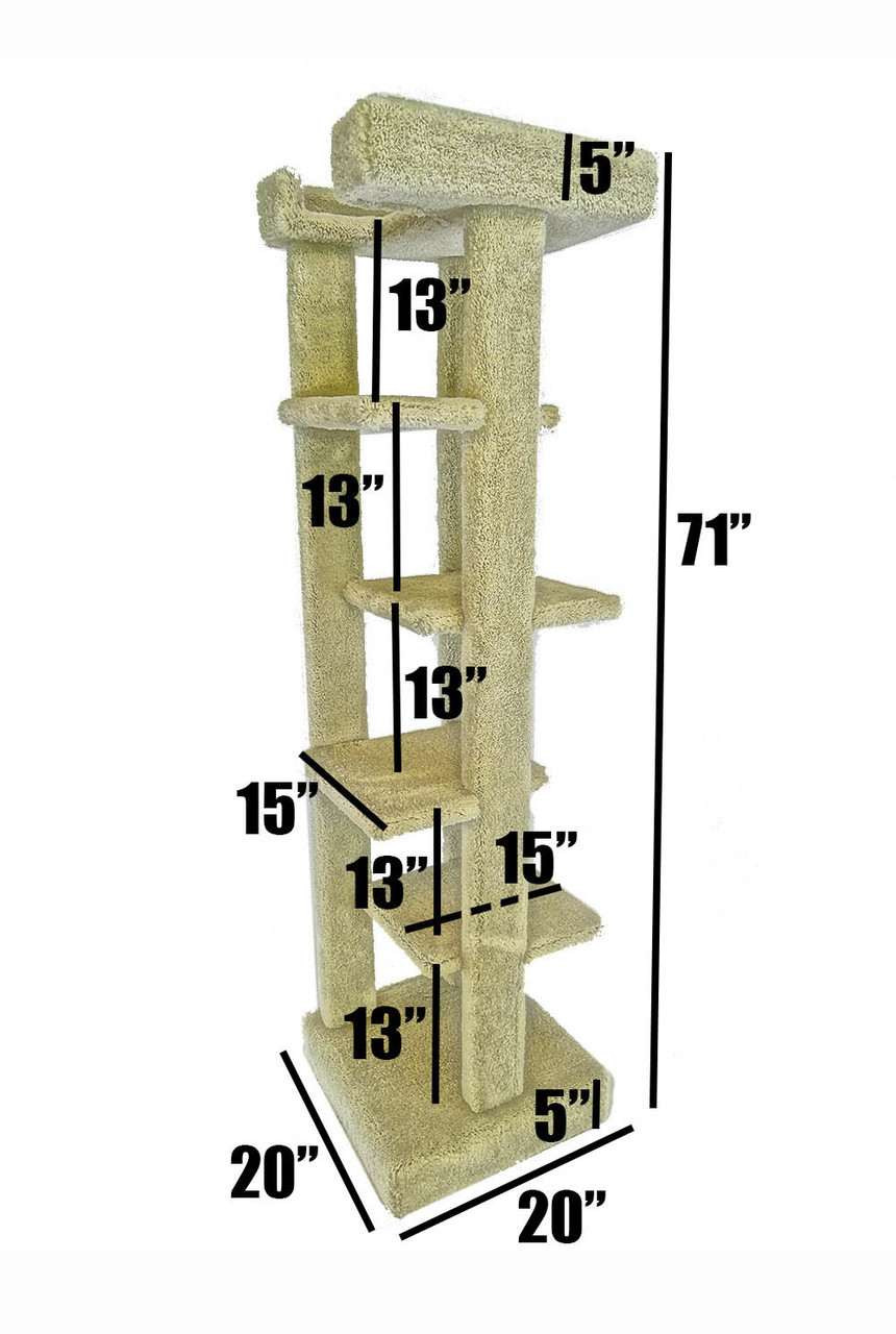New Cat Condos 5 level 70 inch Cat Tree