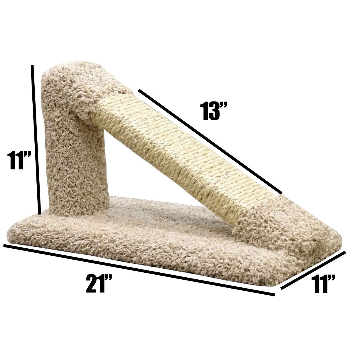 2-Pack Angled Sisal Cat Scratching Posts | USA Made