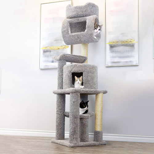 Kei condo｜ピッチャー Amazon.com : Yaheetech Cat Tree, 57 inches Cat Tower with