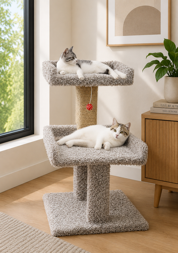 Window Height Cat Tree for Large Cats