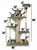 giant indoor cat house tower with multiple climbing platforms