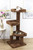 51 inch solid wood large cat tree carpeted platforms