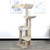solid wood staggered cat tree for small and medium sized cats