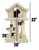 Premier Mini Cat Pagoda House Measurements Premier Mini Cat Pagoda House Measurements