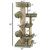 Realistic tree cat tree with natural branch supports and multiple scratching surfaces