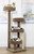 Solid wood climbing post for active cats
