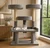 46 Inch XXL Heavy Duty Cat Tree for Large Cats Gray Carpeted Solid Wood Tower – Built for heavy cats