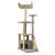Heavy-duty cat tree house with solid wood base