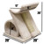 stable wooden cat scratching post for daily use