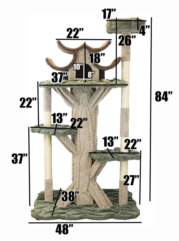 7 foot tall cat tree