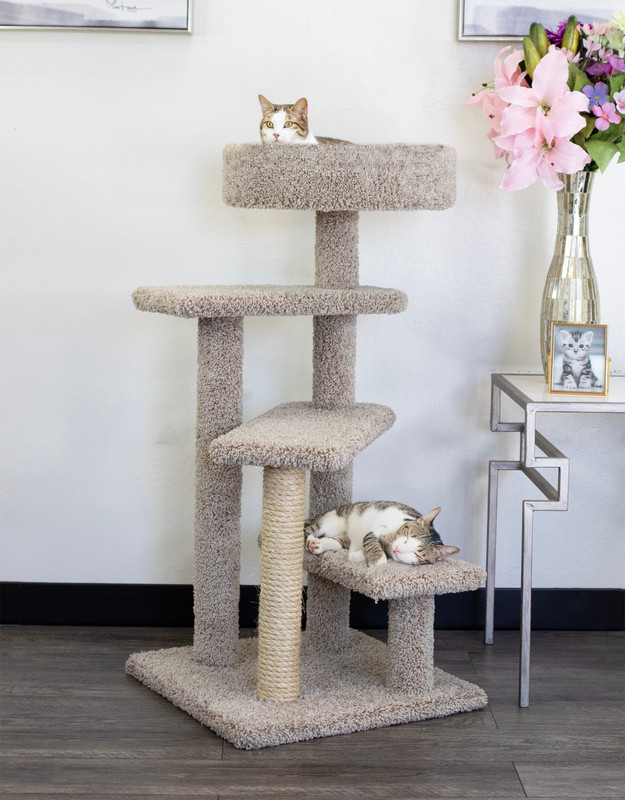 New Cat Condos Spiral Stairwell with Perch Lifestyle With Cats